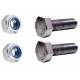 2 VIS M 12X70 ET 2 ECROUS FREIN M 12 - POUR ROTULE R - Accessoires attelages ATNOR