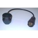 ADAPTABLE DE PRISE POUR ATTELAGE 7 BROHES VEHICULE / 13 BROCHES ATT SANS CABLE - Accessoires attelages ATNOR