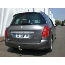 ATTELAGE PEUGEOT 308 BREAK 2008-2014 (SW) - RDSOH demontable sans outil - attache remorque GDW-BOISNIER